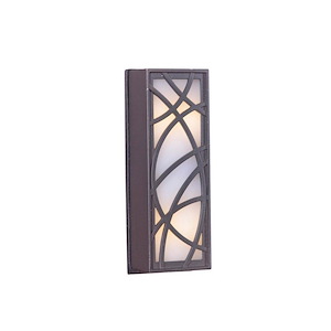 LED Outdoor Whimsical Lines Touch Button - 1.44 inches wide by 4.12 inches high