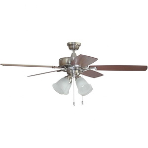Twist N Click - Ceiling Fan with Light Kit in Transitional-Classic Style - 52 inches wide by 17.32 inches high - 1216045