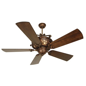 Toscana - 5 Blade Ceiling Fan In Traditional Style-24.25 Inches Tall and 54 Inches Wide