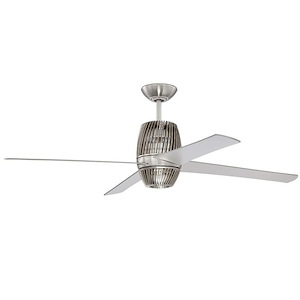 Torbeau - Ceiling Fan with Light Kit in Modern Style - 52 inches wide by 17.3 inches high