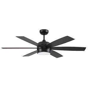 Trevor - 6 Blade Ceiling Fan with Light Kit In Contemporary Style-14.96 Inches Tall and 52 Inche Wide - 1379427