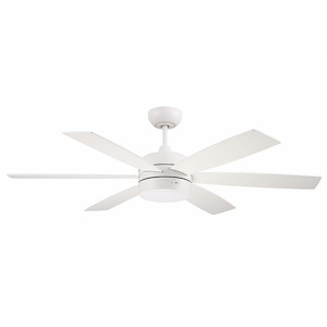 Trevor - 6 Blade Ceiling Fan with Light Kit In Contemporary Style-14.96 Inches Tall and 52 Inche Wide