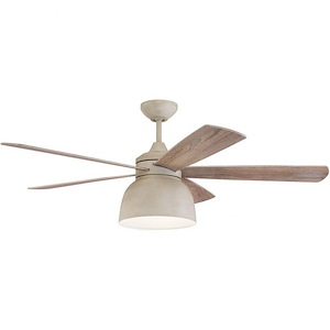 Ventura - Ceiling Fan with Light Kit in Transitional-Outdoor Style - 52 inches wide by 18.91 inches high