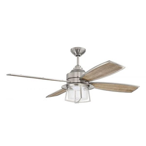 Waterfront - Ceiling Fan with Light Kit in Transitional-Outdoor Style - 52 inches wide by 20.54 inches high