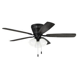Wheeler - 5 Blade Flush Mount Ceiling Fan with Light Kit-15.31 Inches Tall and 52 Inches Wide - 1338267