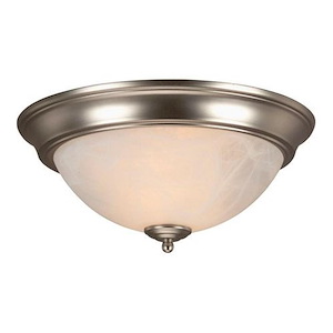 Step Pan - One Light Flush Mount - 11 inches wide by 4.5 inches high