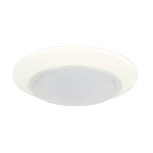 12W 1 LED Flush Mount in Transitional Style - 5.91 inches wide by 1 inches high