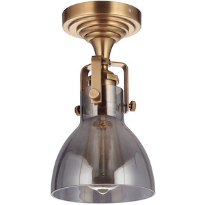 State House 1 Light Semi Flush Mount 10.75 Inch Tall and 6 Inch Wide - 1397270