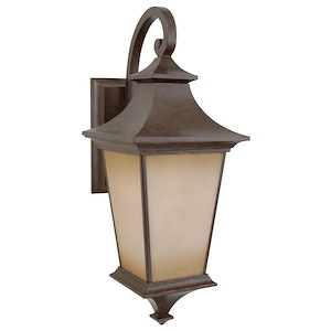 Argent - One Light Outdoor Wall Lantern in Transitional Style - 10 inches wide by 25.81 inches high