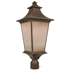 Argent - One Light Outdoor Post Lantern in Transitional Style - 10 inches wide by 24.06 inches high - 1216150