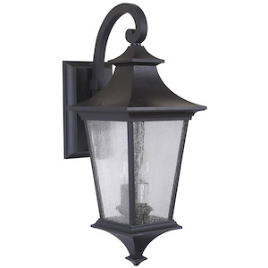 Argent II - Two Light Medium Outdoor Wall Mount in Transitional Style - 8 inches wide by 20.81 inches high
