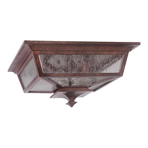 Argent II - 3 Light Large Outdoor Flush Mount In Transitional Style-6.5 Inches Tall and 14 Inches Wide - 284805