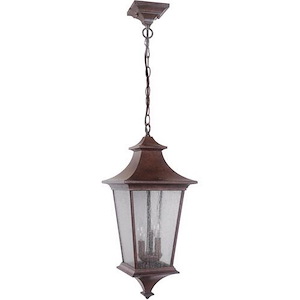 Argent II - 3 Light Large Outdoor Pendant In Transitional Style-24.06 Inches Tall and 10 Inches Wide - 285415