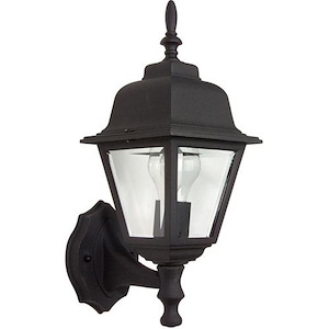 One Light Outdoor Small Wall Bracket in Traditional Style - 6 inches wide by 15.25 inches high - 179375