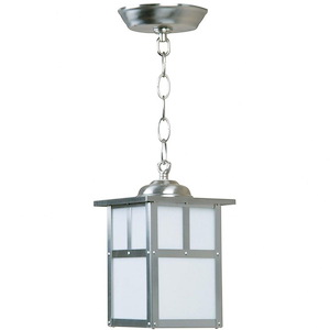 Mission - 1 Light Outdoor Pendant In Transitional/Mission Shaker Style-9.4 Inches Tall and 6 Inches Wide