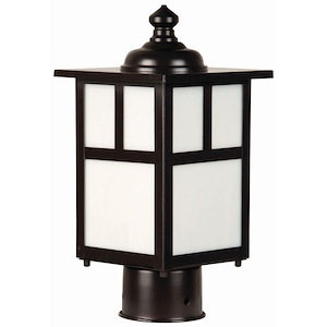 Mission - One Light Outdoor Post Mount in Transitional Style - 6 inches wide by 12 inches high - 179367
