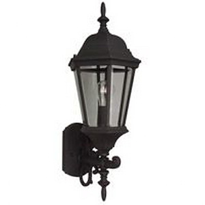 One Light Outdoor Medium Wall Bracket in Traditional Style - 6 inches wide by 24.8 inches high