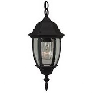 1 Light Small Outdoor Pendant In Traditional Style-14.8 Inches Tall and 9.5 Inches Wide