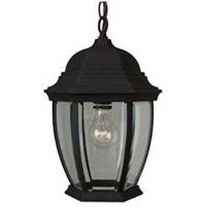 1 Light Outdoor Pendant In Traditional Style-14.5 Inches Tall and 9.5 Inches Wide