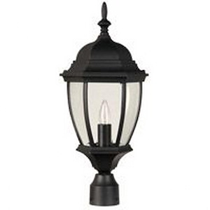 One Light Outdoor Post Lamp in Traditional Style - 9.5 inches wide by 20.5 inches high