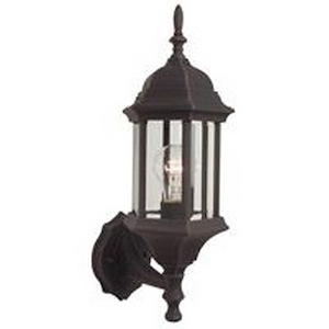 Hex - One Light Outdoor Wall Sconce in Traditional Style - 6.5 inches wide by 17.75 inches high