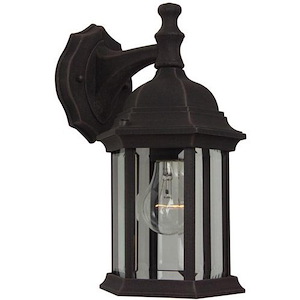 Hex - One Light Outdoor Wall Sconce in Traditional Style - 6.5 inches wide by 12.13 inches high - 179419