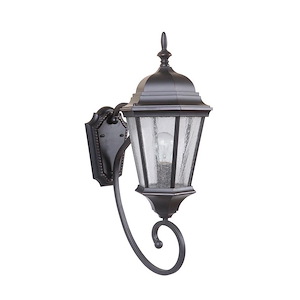 Newberg - One Light Outdoor Medium Wall Mount in Traditional Style - 9.5 inches wide by 23.25 inches high