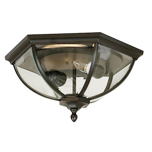 Britannia - 2 Light Flush Mount In Traditional Style-8 Inches Tall and 15 Inches Wide