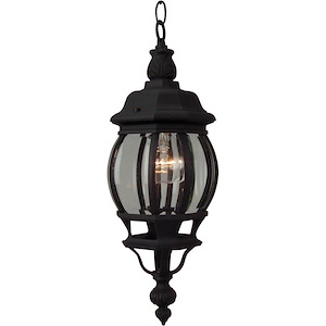 French Style - 1 Light Small Outdoor Pendant In Traditional Style-19 Inches Tall and 11.5 Inches Wide