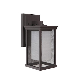 Medium Outdoor Wall Lantern Die Cast Aluminum Approved for Wet Locations in Modern Style - 6.25 inches wide by 13.75 inches high