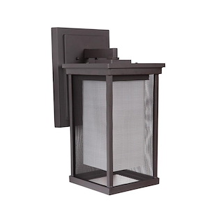 Large Outdoor Wall Lantern Die Cast Aluminum Approved for Wet Locations in Modern Style - 8 inches wide by 17.25 inches high - 1216324