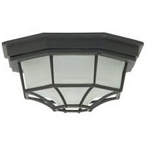 Economy - 1 Light Small Outdoor Flush Mount-4.5 Inches Tall and 8.5 Inches Wide