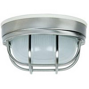 Economy - 1 Light Small Round Outdoor Flush Mount In Coastal Style-4.75 Inches Tall and 7.87 Inches Wide - 179465