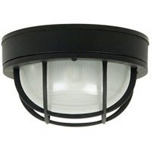 Economy - 1 Light Large Round Outdoor Flush Mount In Coastal Style-5.6 Inches Tall and 10 Inches Wide - 179464