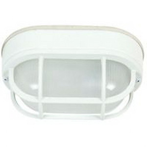 1 Light Small Oval Outdoor Flush Mount In Coastal Style-4 Inches Tall and 4.92 Inches Wide