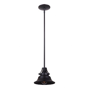 Union - 1 Light Outdoor Large Pendant-11 Inches Tall and 15 Inches Wide - 1338279
