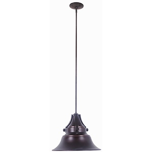 Union - One Light Pendant in Transitional Style - 15 inches wide by 49.25 inches high