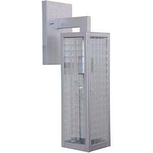 Medium Outdoor Wall Lantern Metal Approved for Wet Locations in Transitional Style - 4.5 inches wide by 16.87 inches high