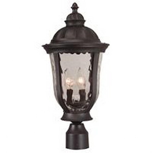 Frances - Three Light Outdoor Large Post Mount in Traditional Style - 12 inches wide by 24.12 inches high - 1216075