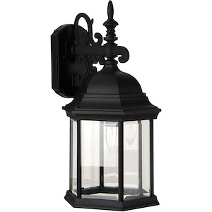 Cast Aluminum - One Light Outdoor Wall Lantern in Traditional Style - 9.5 inches wide by 18.25 inches high
