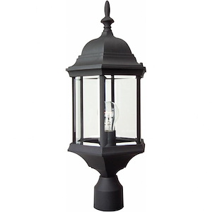 Cast Aluminum - One Light Outdoor Post Lamp in Traditional Style - 9.5 inches wide by 21.5 inches high