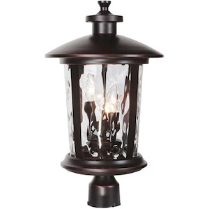 Summerhays - Three Light Outdoor Large Post Mount in Transitional Style - 12 inches wide by 17.25 inches high - 1216078