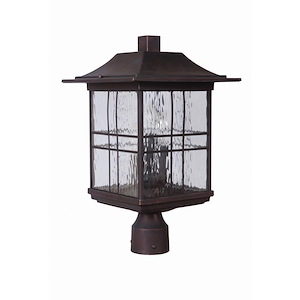 Dorset - Three Light Outdoor Post Lantern in Transitional Style - 10.87 inches wide by 17.29 inches high