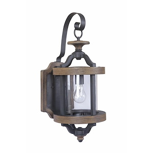 Ashwood - 1 Light Medium Outdoor Wall Sconce In Traditional Style-22.26 Inches Tall and 9.09 Inches Wide