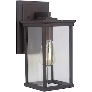 Medium Outdoor Wall Lantern Aluminum Approved for Wet Locations in Modern Style - 6.25 inches wide by 13.75 inches high