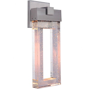Cantrell - 12W 1 LED Outdoor Large Wall Lantern in Modern Style - 7.88 inches wide by 20.68 inches high