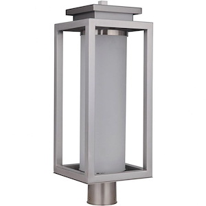 Vailridge - 10W 1 LED Outdoor Large Post Lantern in Transitional Style - 9 inches wide by 19.75 inches high