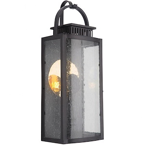Hearth - 5W 1 LED Outdoor Medium Pocket Lantern in Traditional Style - 7.5 inches wide by 19.84 inches high - 1216338