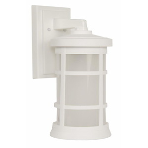 Outdoor Wall Lantern Transitional Polymer Approved for Wet Locations in Transitional Style - 7 inches wide by 15 inches high - 918292