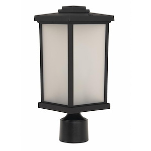 Composite Lanterns - One Light Outdoor Post Lantern in Transitional Style - 6 inches wide by 15 inches high
